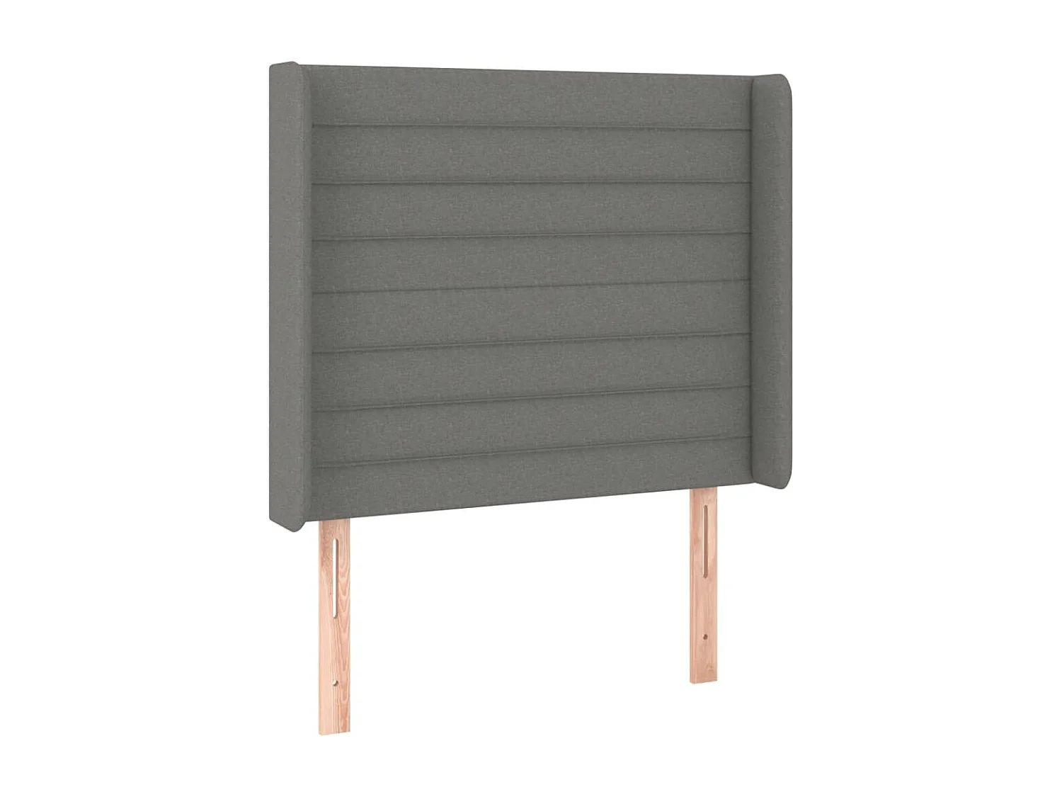 Hoofdbord | Hoofdeinde LED 103x16x118/128 cm stof donkergrijs