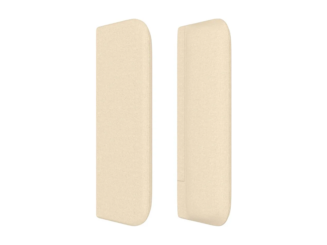 Mueble cabecero | Cabezal de cama | Cabecero de tela color crema 147x16x78/88 cm