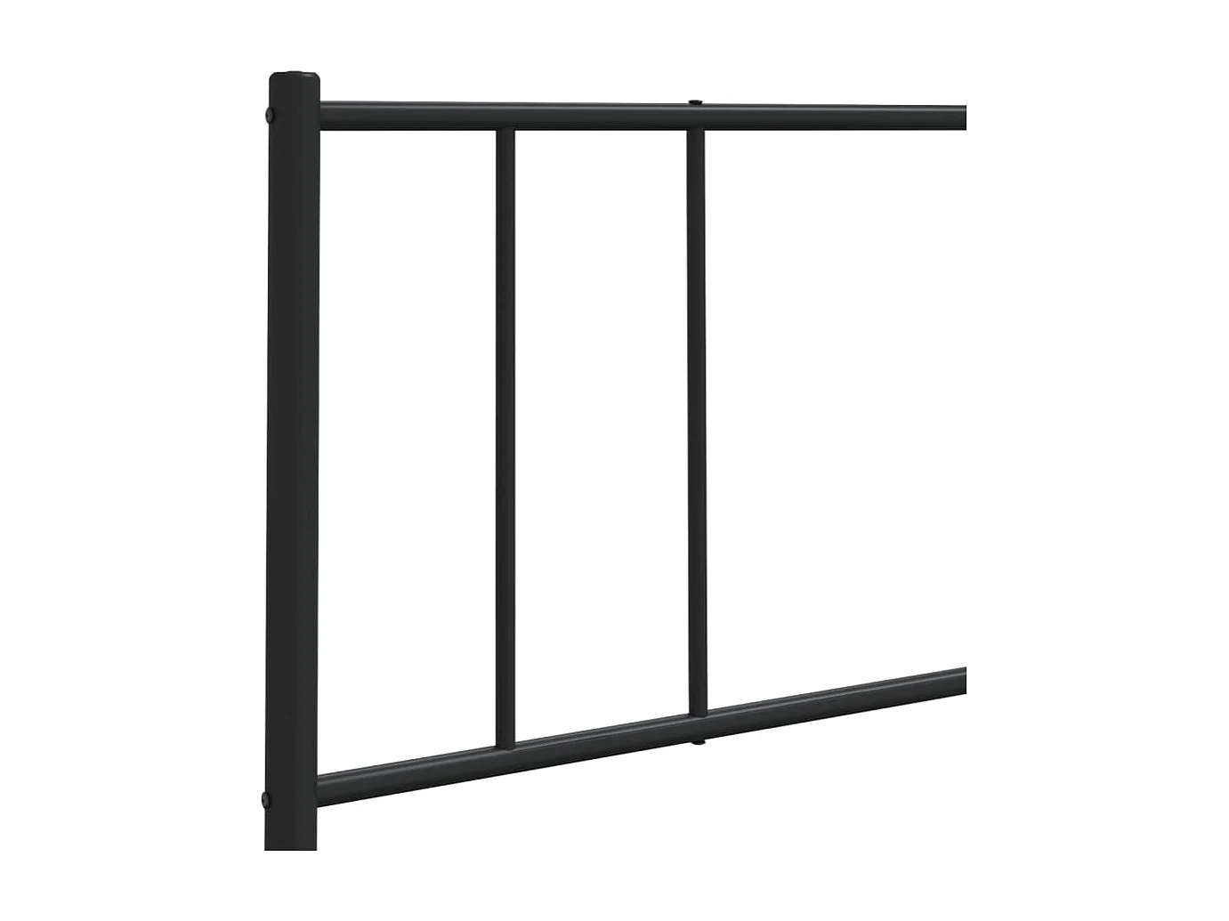 Mueble cabecero | Cabezal de cama | Cabecero de metal negro 120 cm