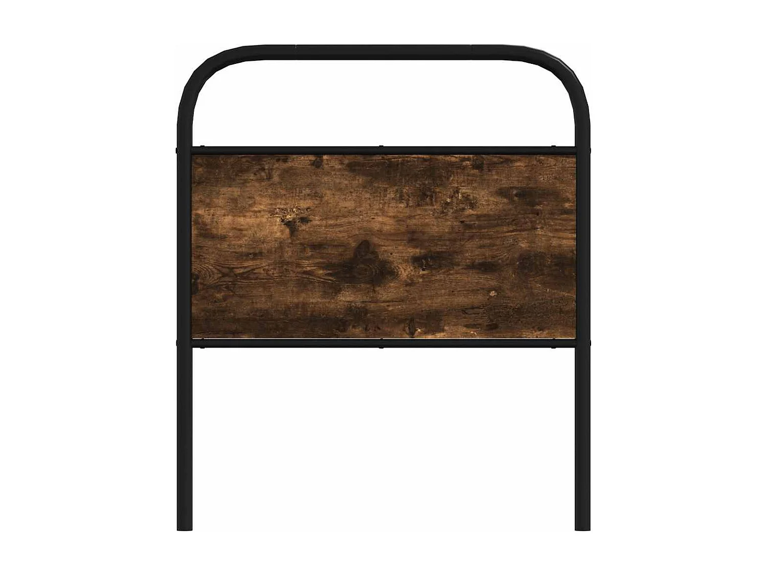 Mueble cabecero | Cabezal de cama | Cabecero de acero y madera de ingeniería roble ahumado 80 cm