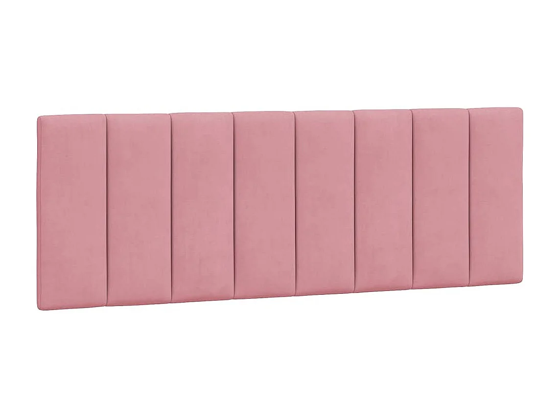 Tête de lit | Coussin de tête de lit | Tête de lit décoratif rose 140 cm velours