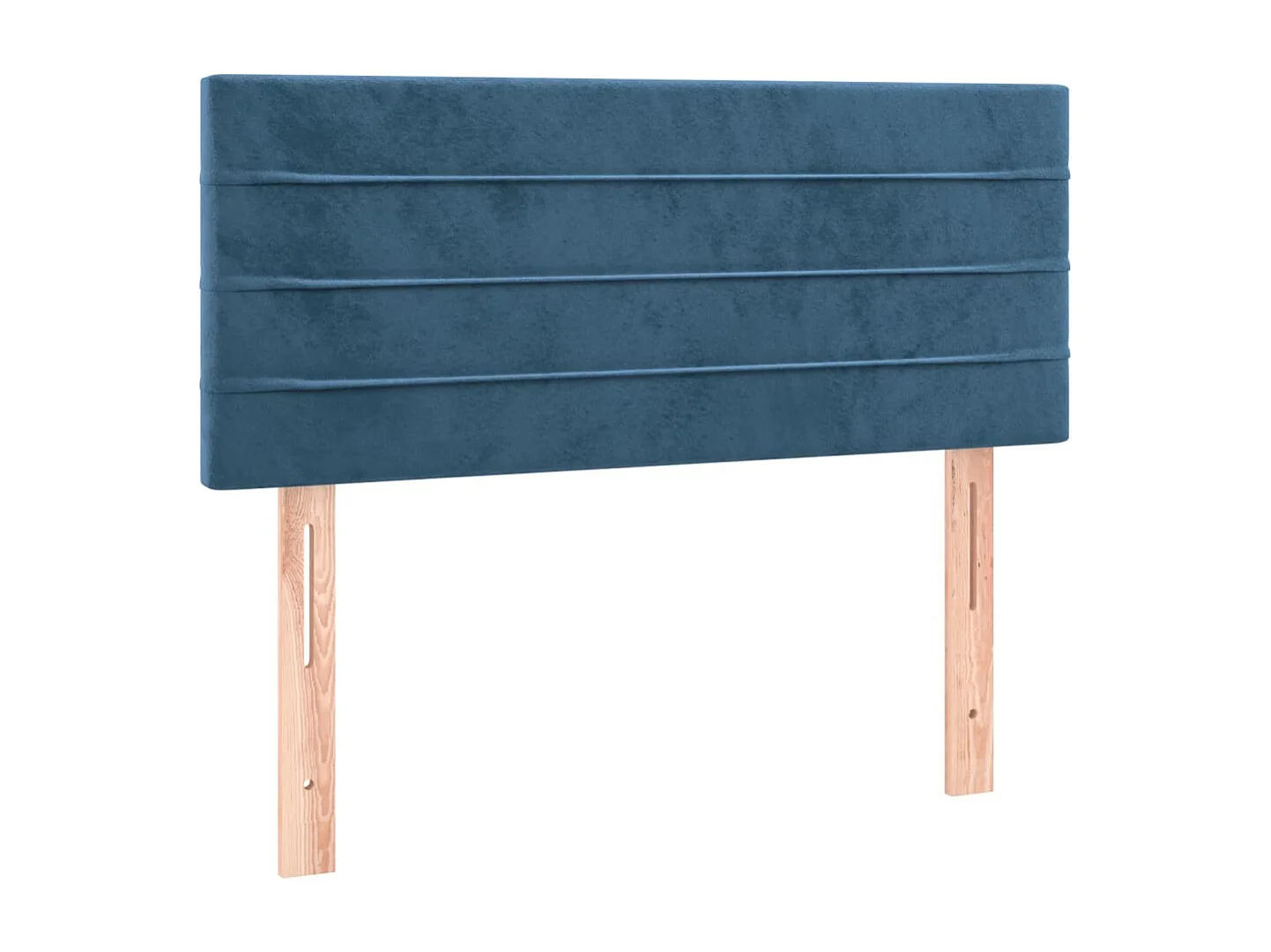 Hoofdbord | Hoofdeinde LED 90x5x78/88 cm fluweel donkerblauw