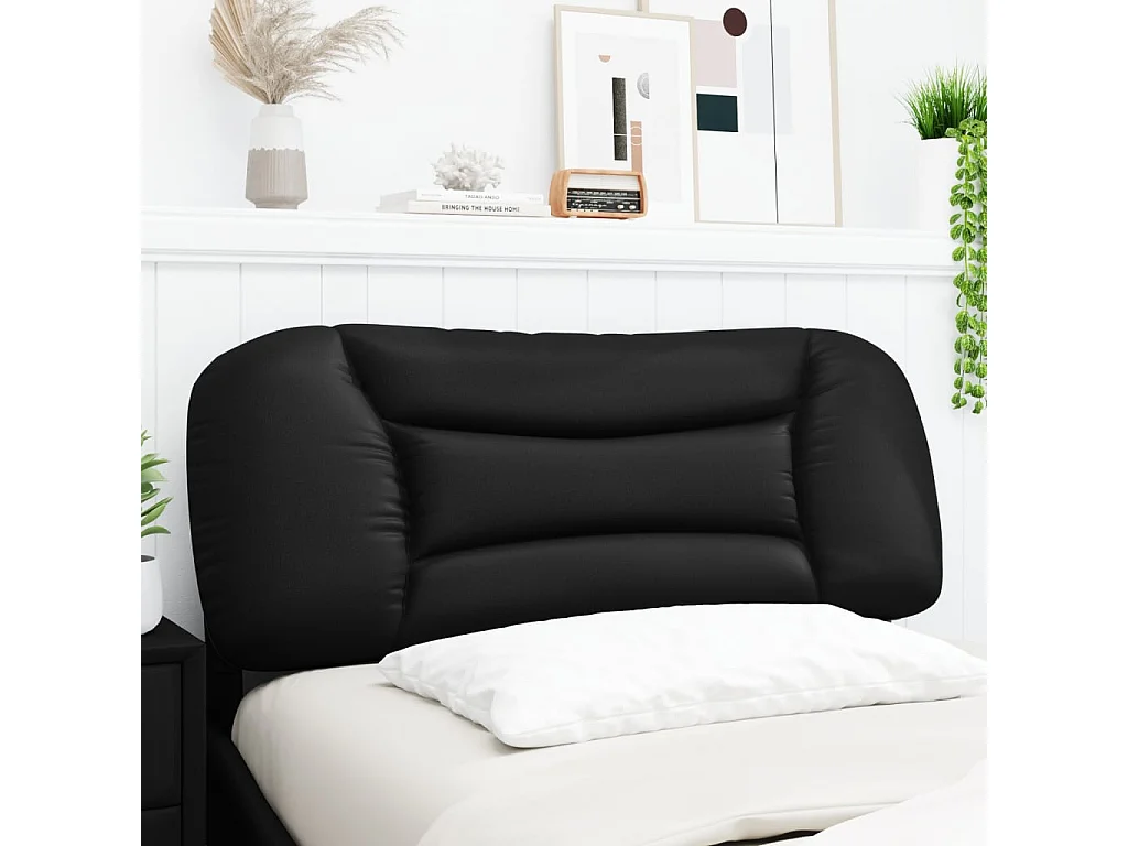 Tête de lit | Coussin de tête de lit | Tête de lit décoratif noir 100 cm similicuir