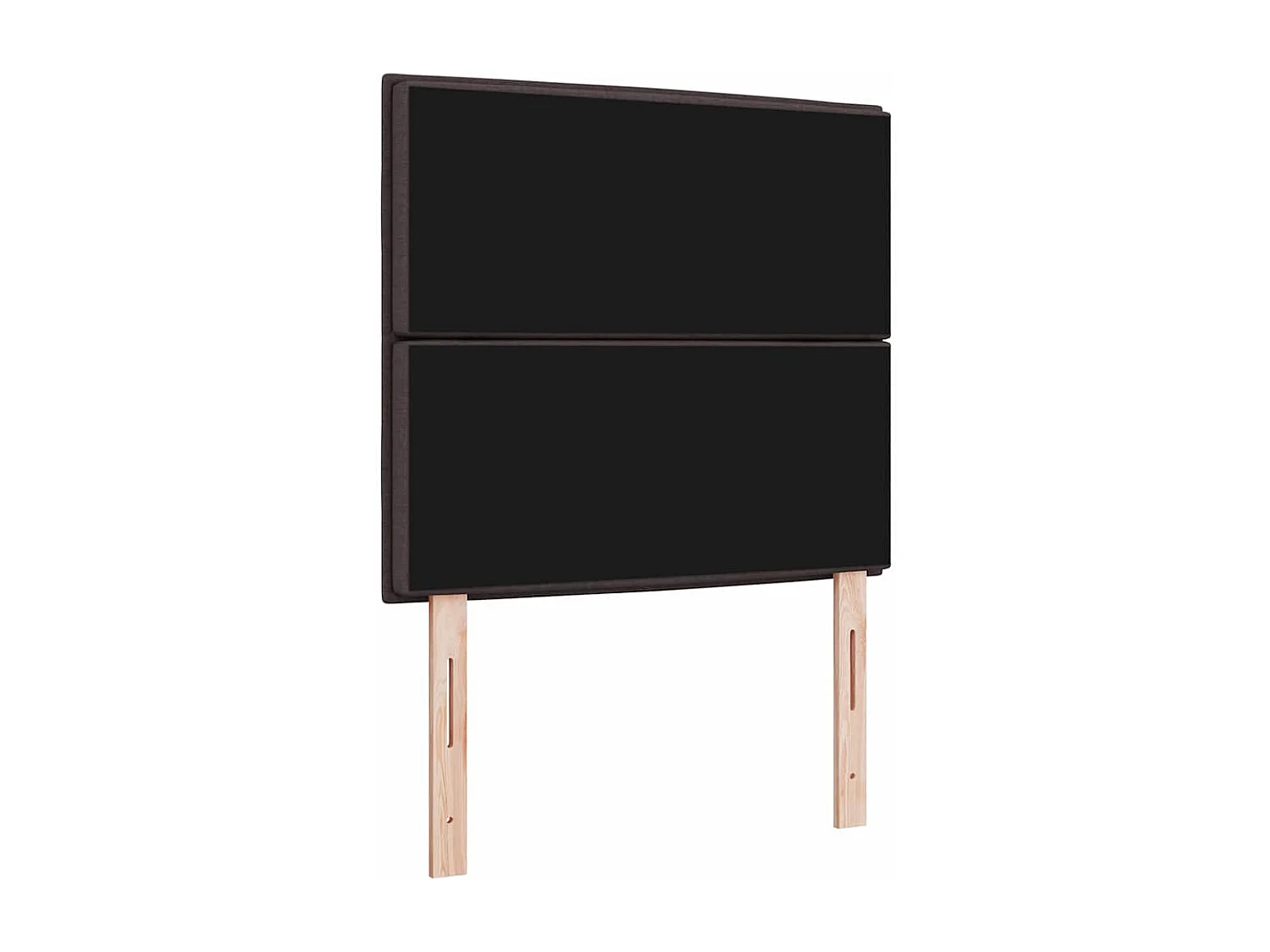 Tête de Lit | Panneau de tête pour lit Moderne Hauteur réglable Manuel Marron foncé 90 cm tissu