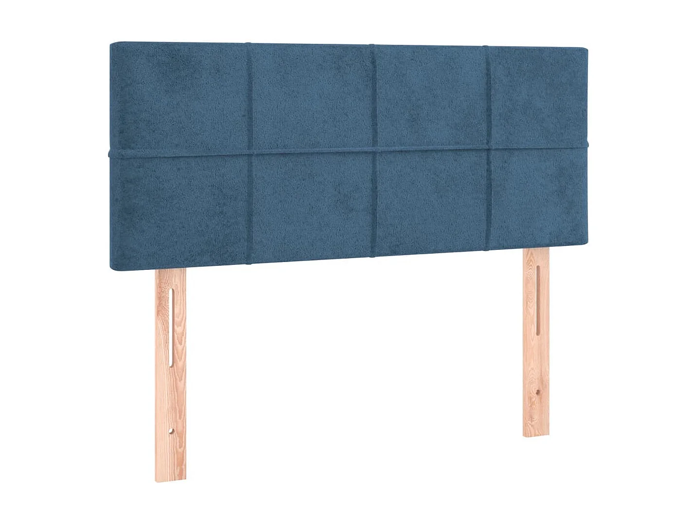 Hoofdbord | Hoofdeinde LED 100x5x78/88 cm fluweel donkerblauw