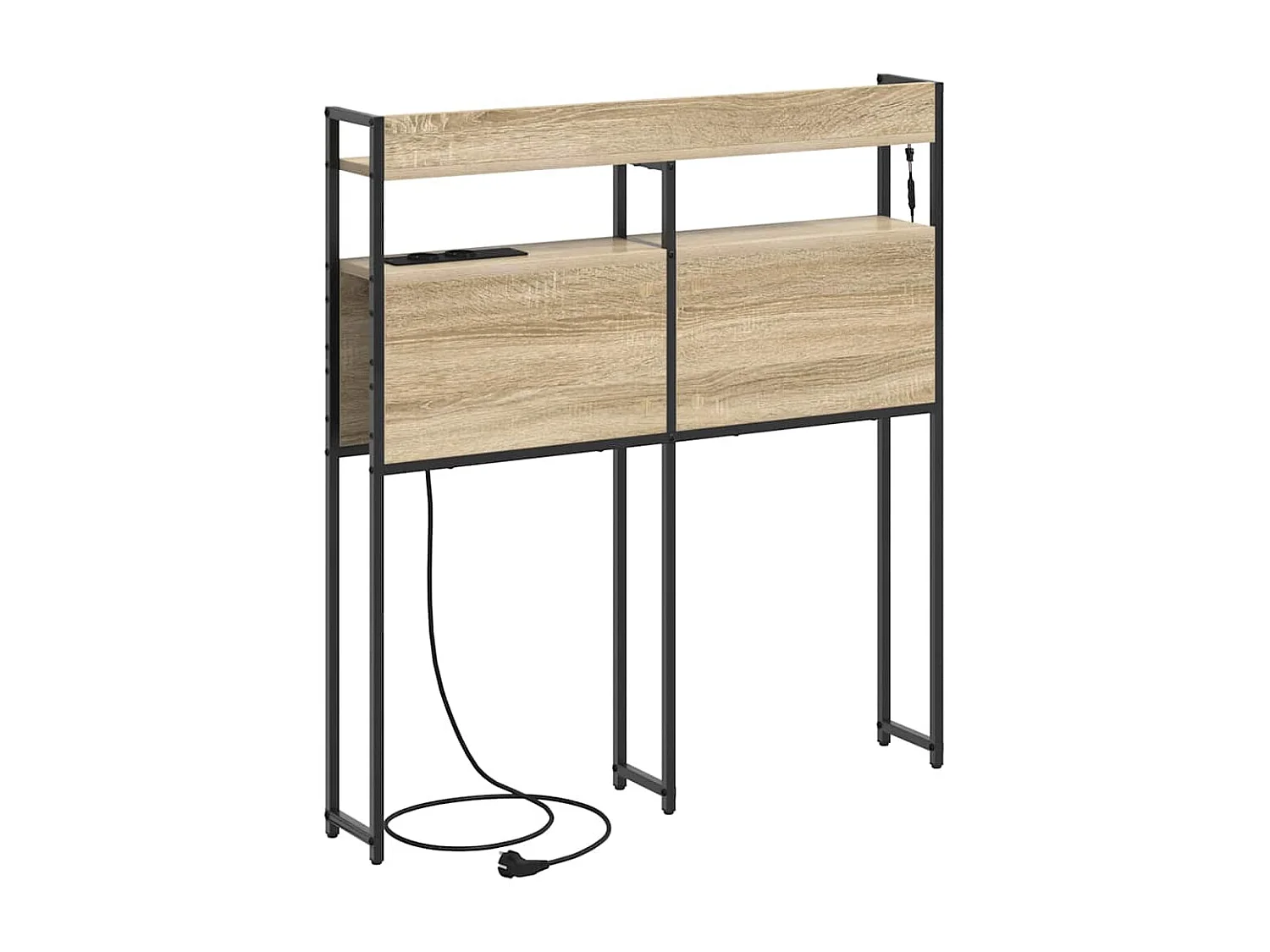 Cabecero | Cabezal de Cama | Mueble cabecero con estante Roble Sonoma 100 cm Madera contrachapada