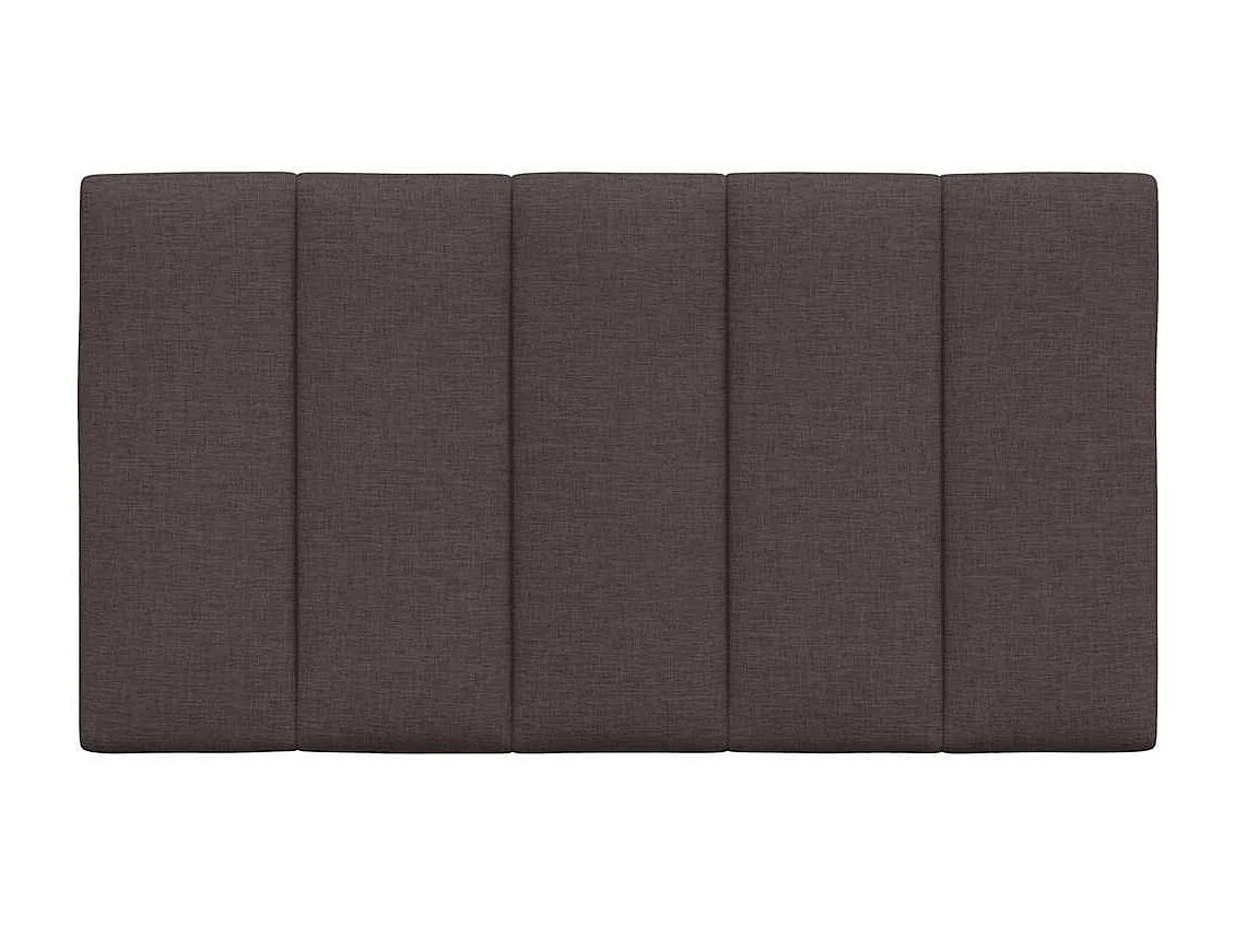 Cabecero de Cama | Cabezal de cama | Mueble de cabecero acolchado Hanko tela marrón oscuro 80 cm