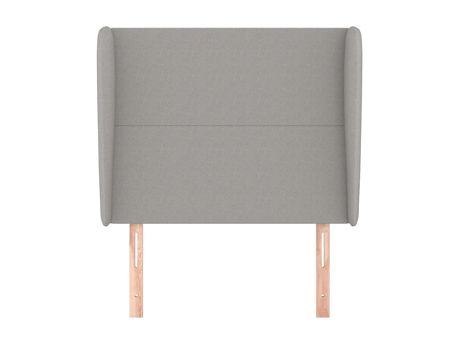 Tête de Lit | Panneau de tête pour lit Moderne avec oreilles Gris clair 93x23x118/128 cm Tissu