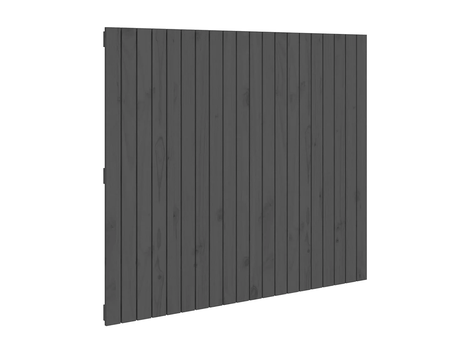 WandHoofdbord | Hoofdeinde 127,5x3x110 cm massief grenenhout grijs