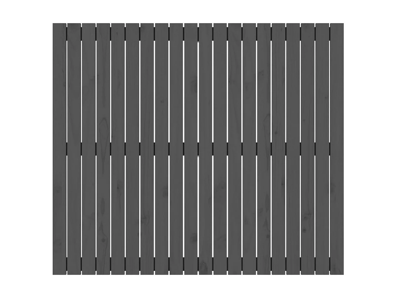 WandHoofdbord | Hoofdeinde 127,5x3x110 cm massief grenenhout grijs
