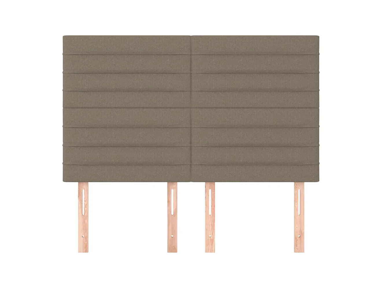 Têtes de lit | Panneaux de tête pour lit Moderne 4 pcs Taupe 72x5x78/88 cm Tissu
