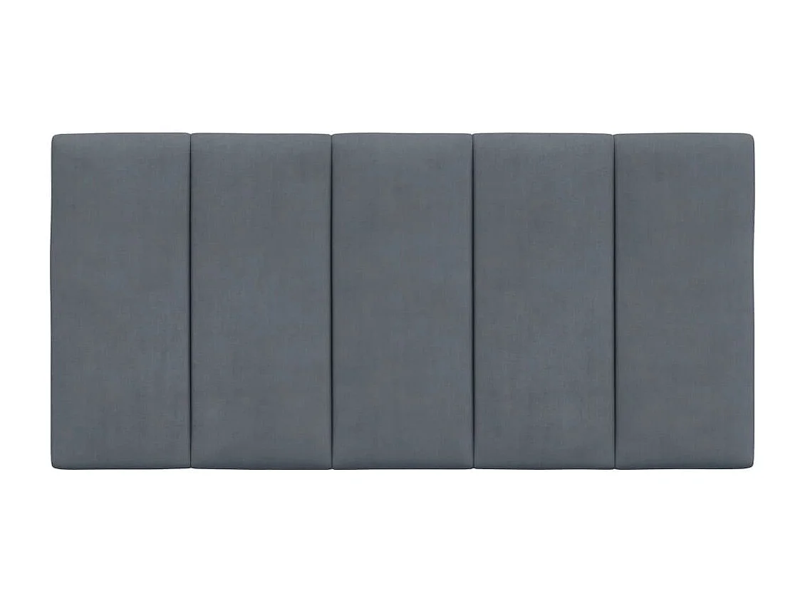 Tête de lit | Coussin de tête de lit | Tête de lit décoratif gris foncé 100 cm velours