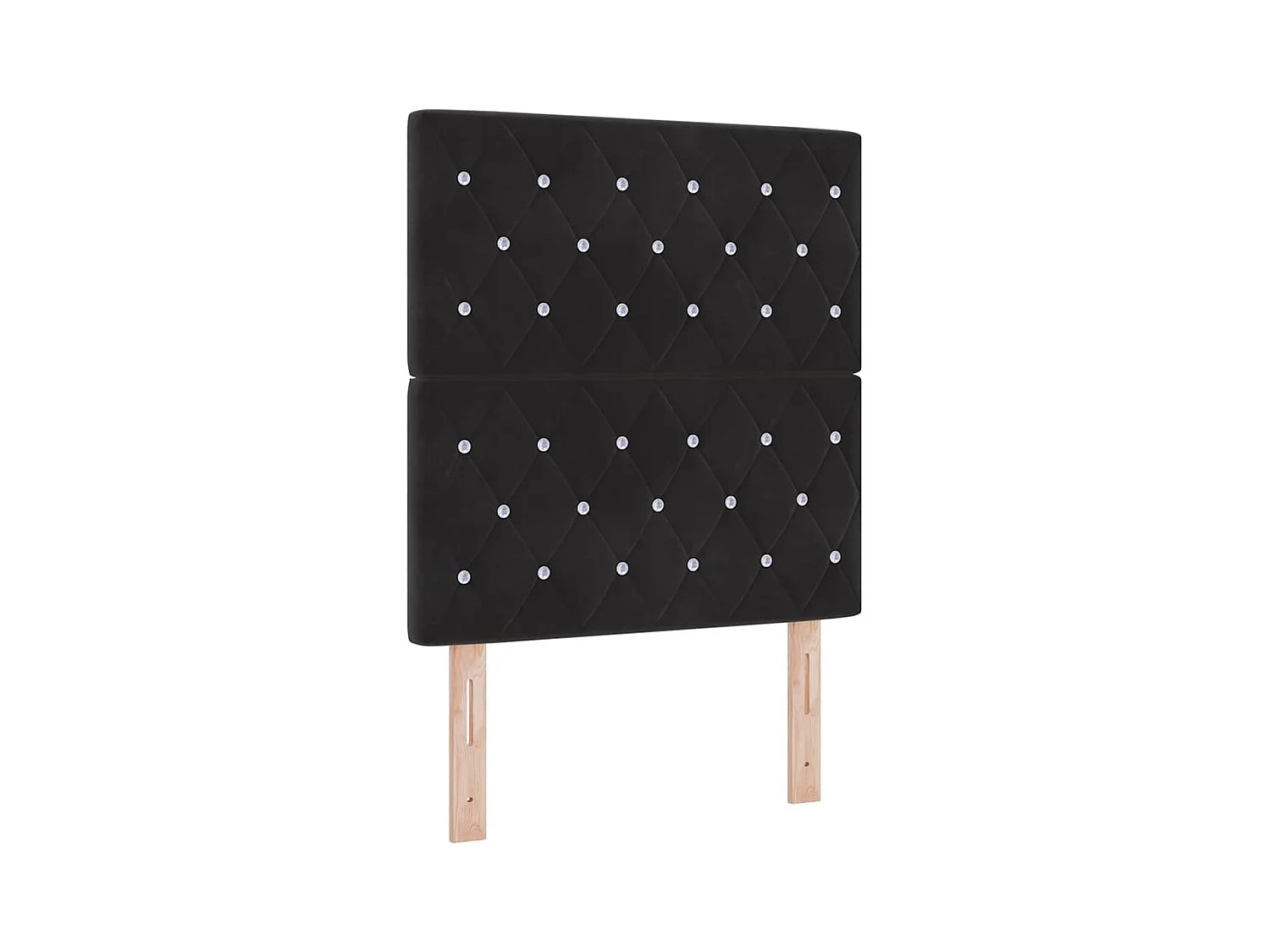 Mueble cabecero | Cabecero | Cabezal de cama LED con luces de tiras LED Negro 80 cm Terciopelo