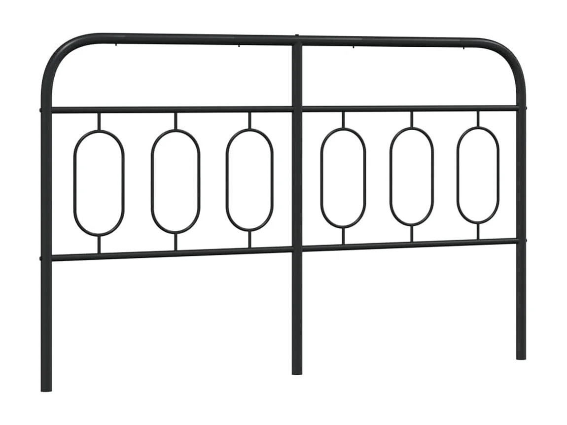 Mueble cabecero | Cabezal de cama | Cabecero de metal negro 150 cm