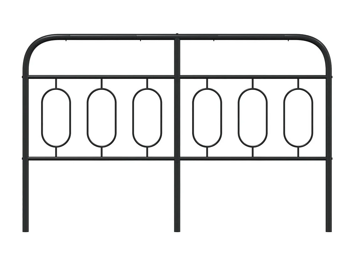 Mueble cabecero | Cabezal de cama | Cabecero de metal negro 150 cm