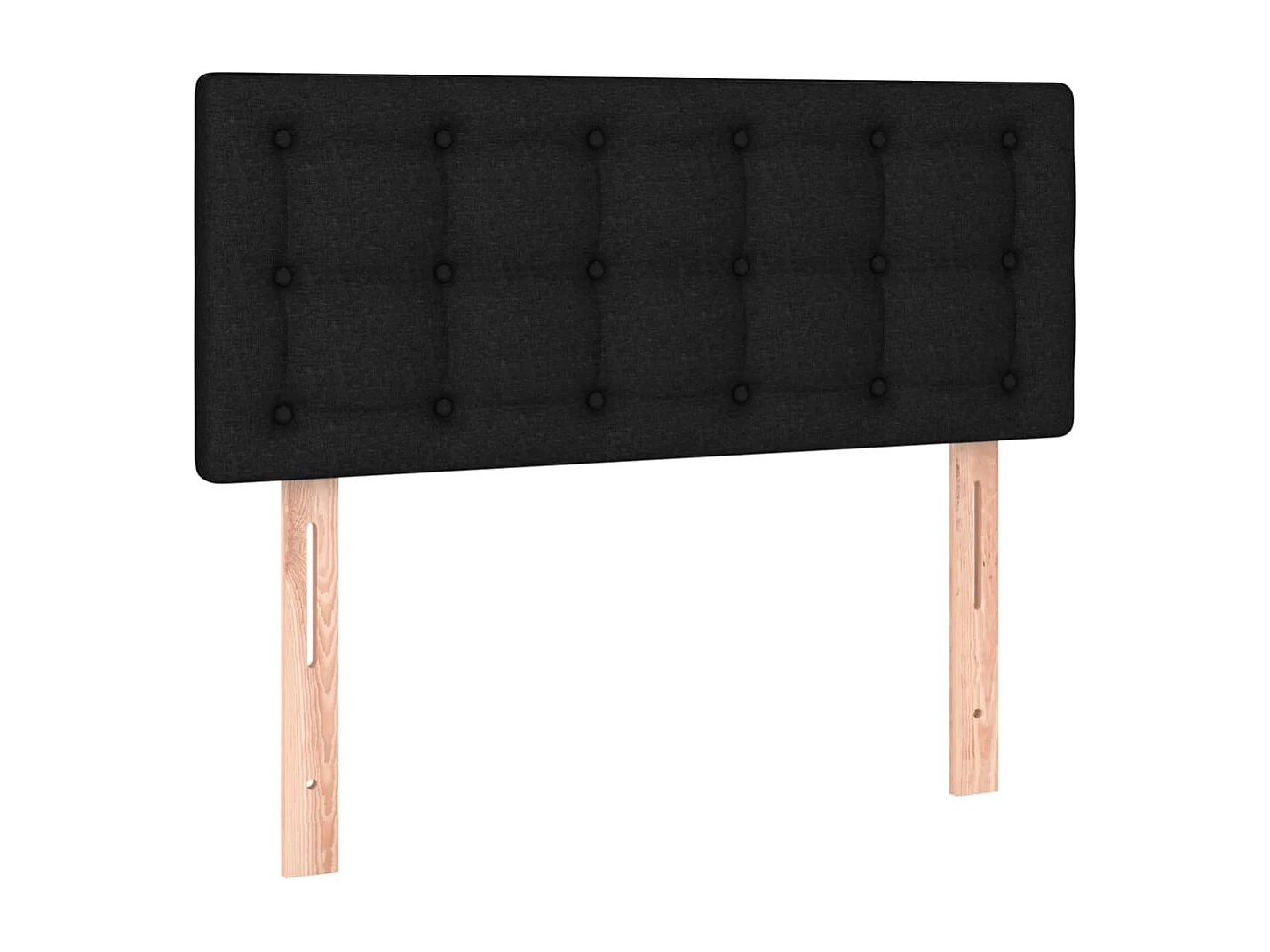 Hoofdbord | Hoofdeinde LED 90x5x78/88 cm stof zwart