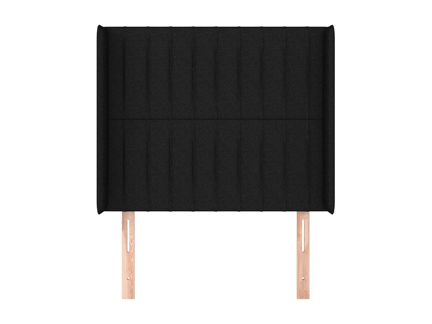 Hoofdbord | Hoofdeinde met randen 93x16x118/128 cm stof zwart