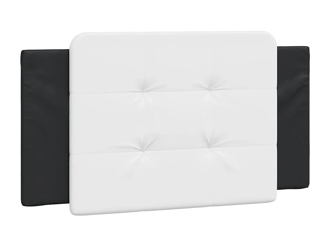 Tête de lit | Coussin de tête de lit | Tête de lit décoratif noir et blanc 100 cm similicuir