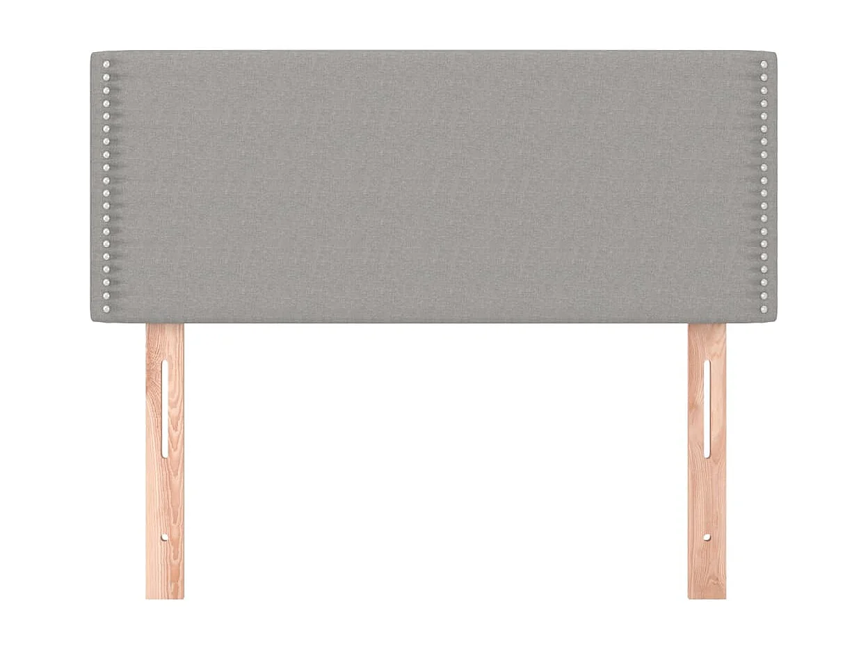 Tête de Lit | Panneau de tête pour lit Moderne Gris clair 90x5x78/88 cm Tissu