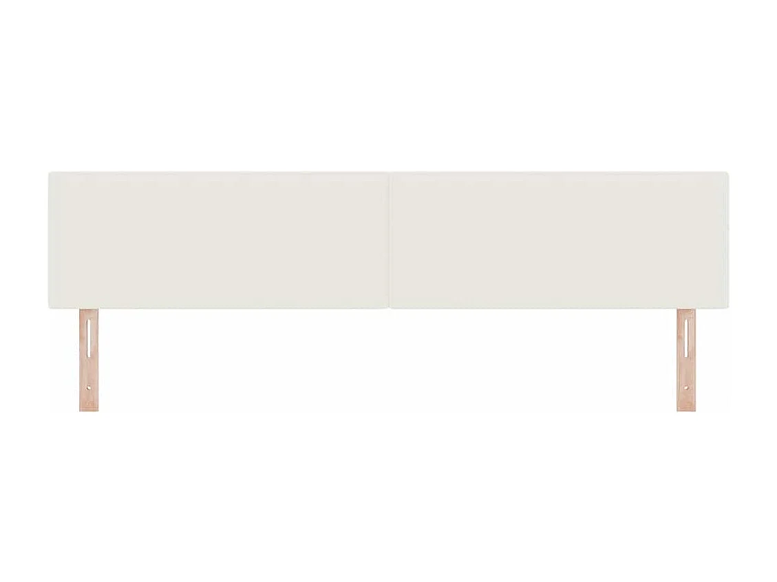 Tête de Lit | Panneau de tête pour lit Moderne avec Tête de Lit | Panneau de tête pour lit Moderne Crème 200 cm Tissu côtelé