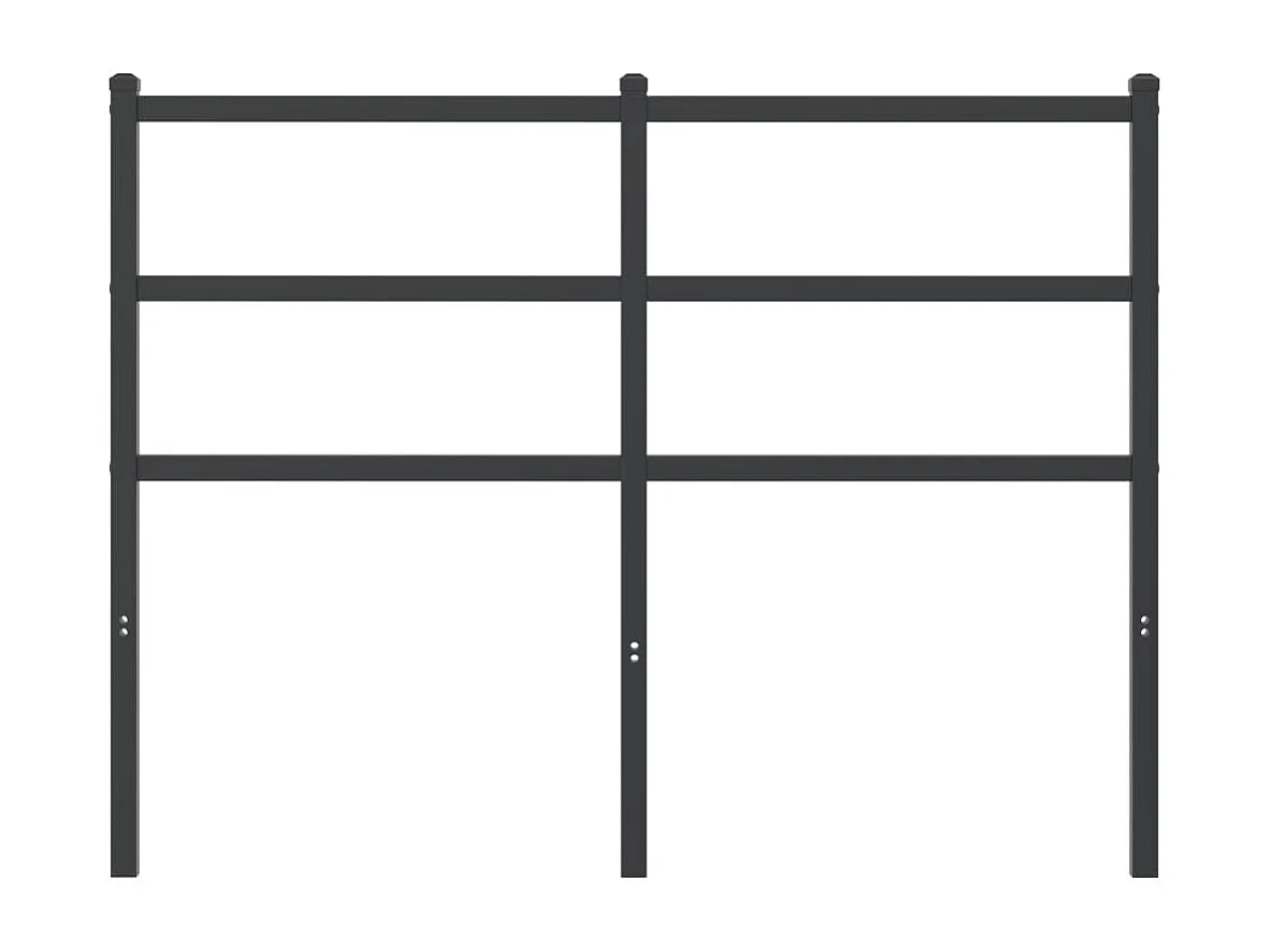 Mueble cabecero | Cabezal de cama | Cabecero de metal negro 120 cm