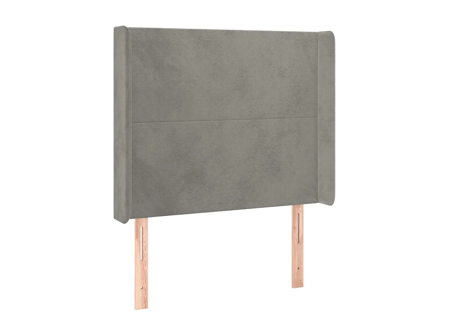 Hoofdbord | Hoofdeinde LED 103x16x118/128 cm fluweel lichtgrijs
