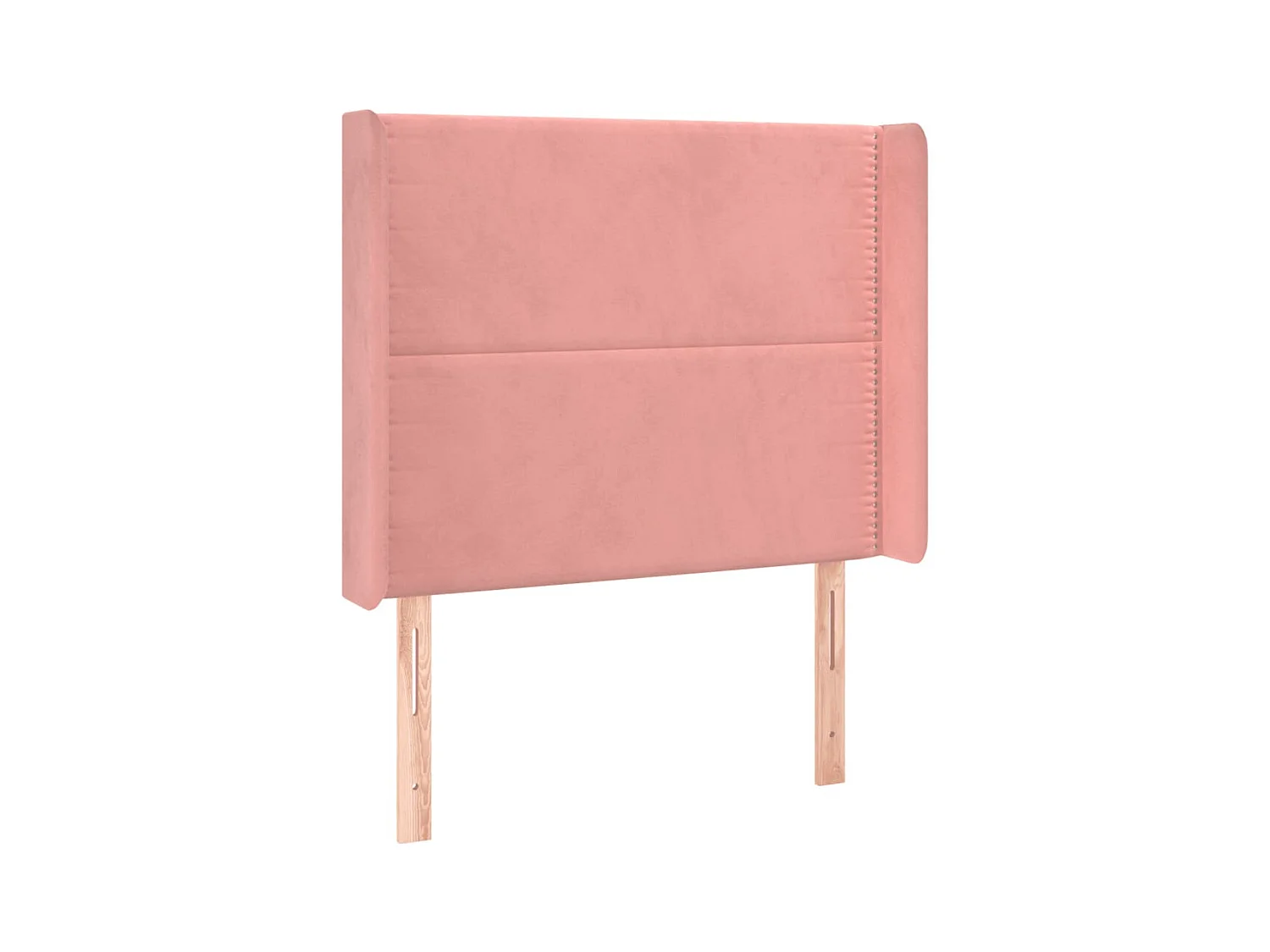 Tête de Lit | Panneau de tête pour lit Moderne à LED Rose 103x16x118/128 cm Velours