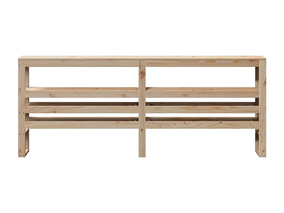 Cabecero de Cama | Cabezal de cama | Mueble de cabecero con estantes madera maciza de pino 180 cm