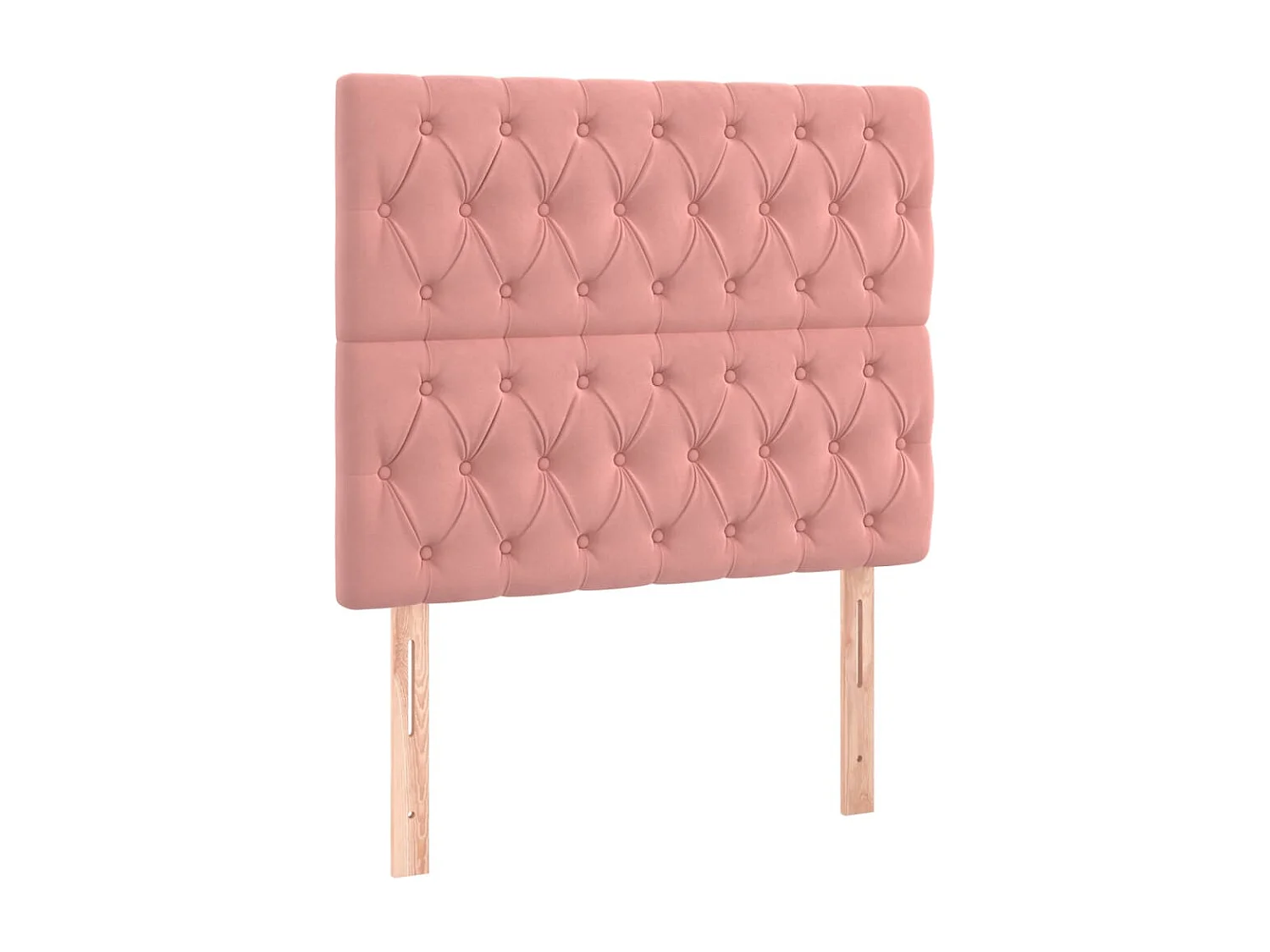 Hoofdbord | Hoofdeinde LED 90x7x118/128 cm fluweel roze