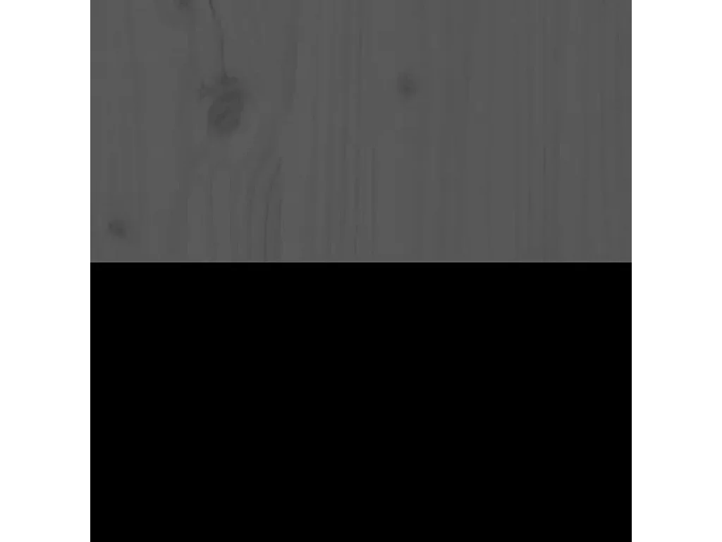 Cabecero de Cama | Cabezal de cama | Mueble de cabecero madera maciza de pino gris 95,5x4x100 cm