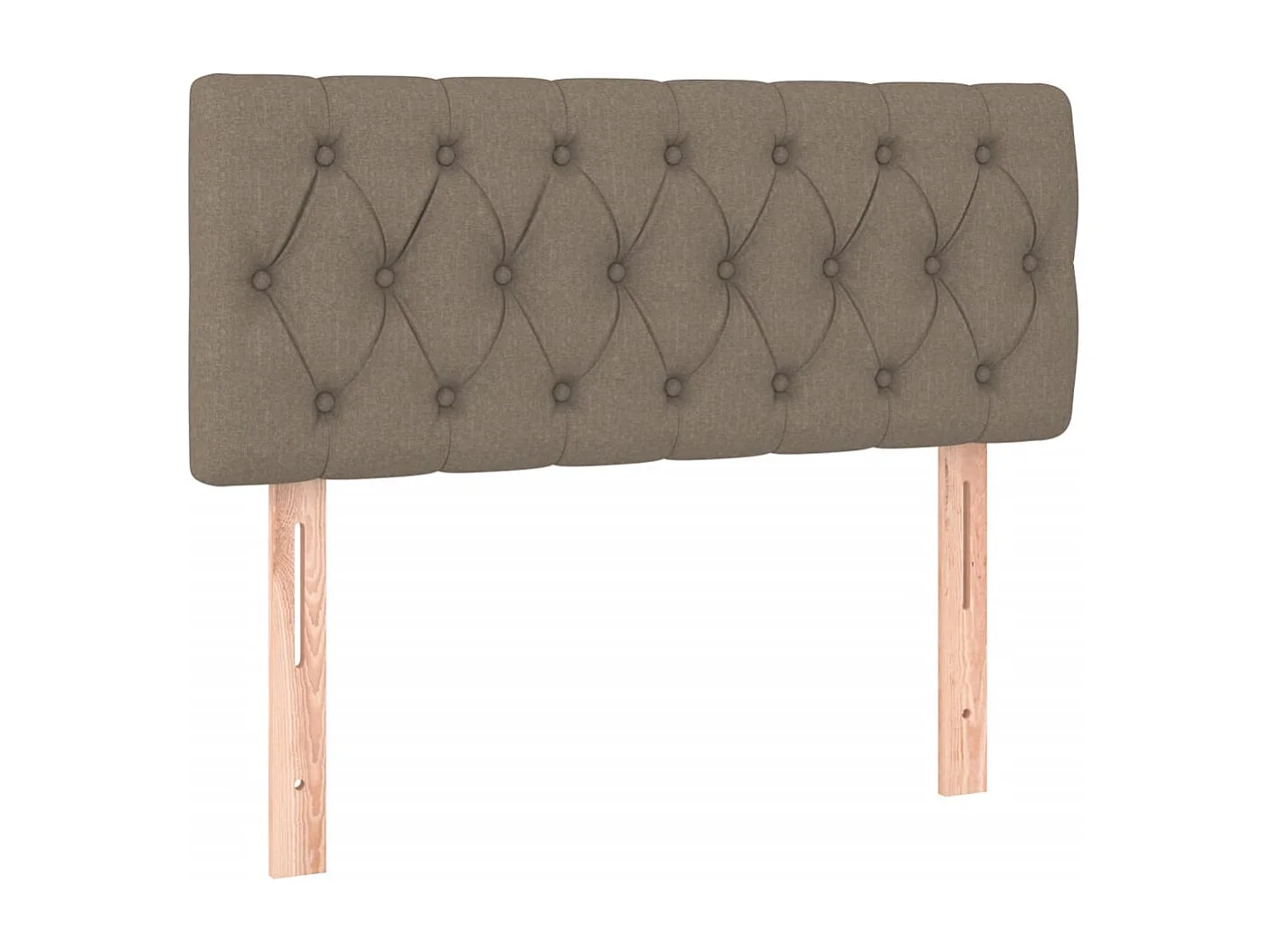 Tête de Lit | Panneau de tête pour lit Moderne à LED Taupe 90x7x78/88 cm Tissu