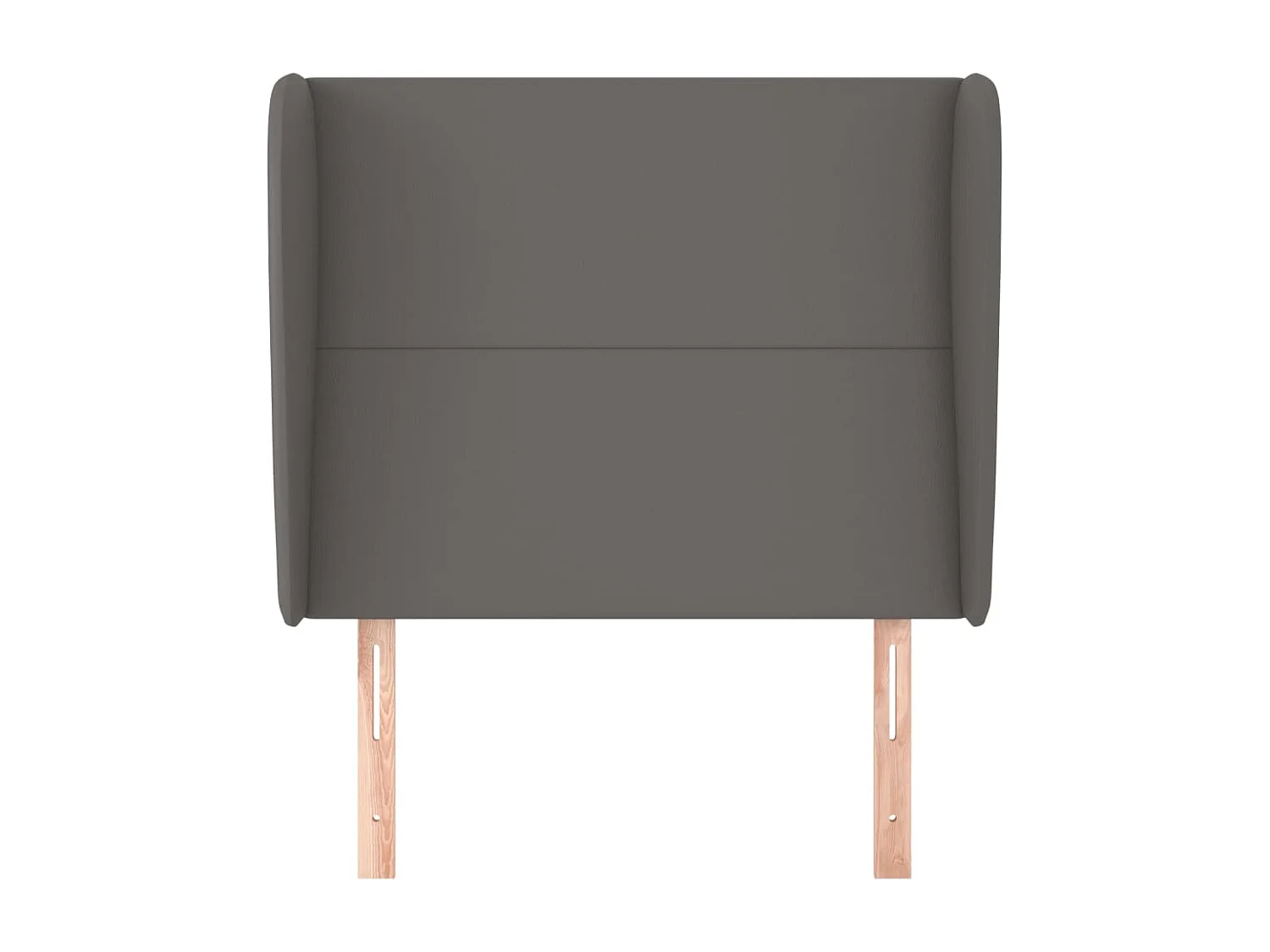 Tête de Lit | Panneau de tête pour lit Moderne avec oreilles Gris 93x23x118/128 cm Similicuir