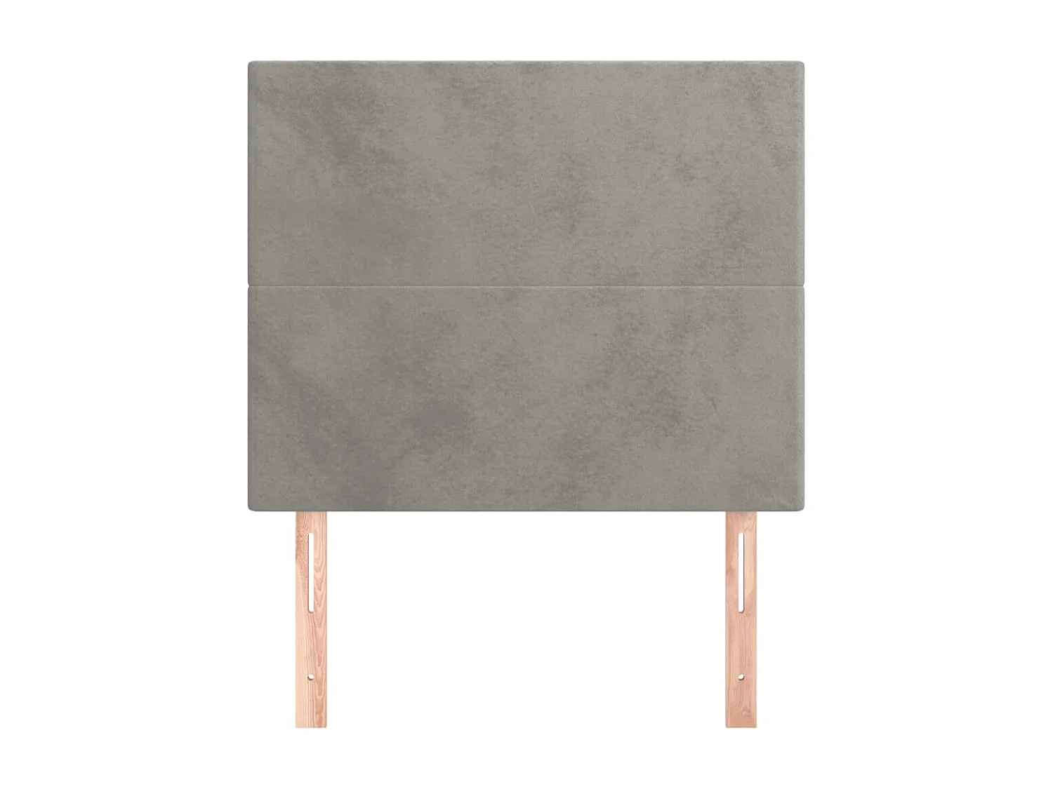 Cabeceros | Cabezal de cama | Mueble de cabecero 2 unidades de terciopelo gris claro 100x5x78/88 cm