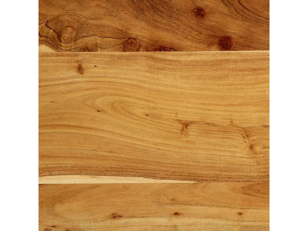 Tête de Lit | Panneau de tête pour lit Moderne 140 cm bois massif d'acacia et fer