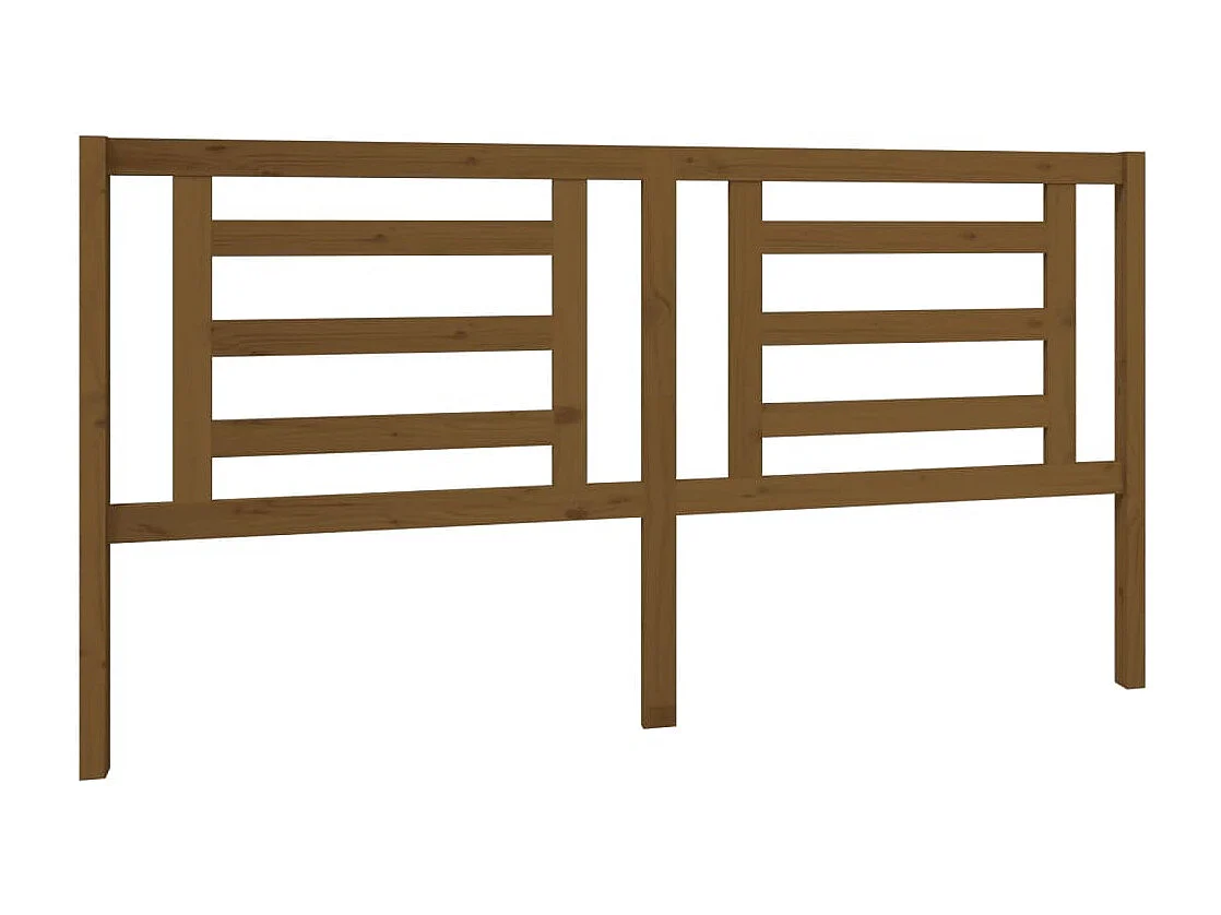 Tête de Lit | Panneau de tête pour lit Moderne Marron miel 186x4x100 cm Bois de pin massif