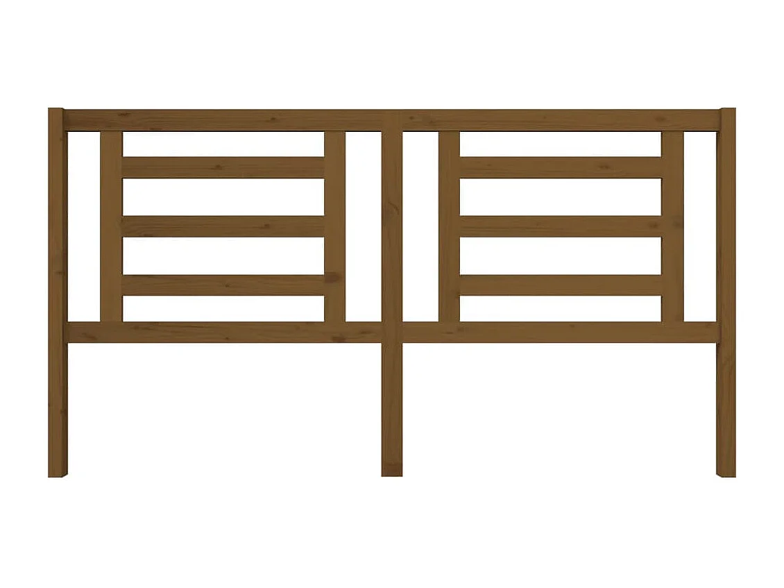 Tête de Lit | Panneau de tête pour lit Moderne Marron miel 186x4x100 cm Bois de pin massif