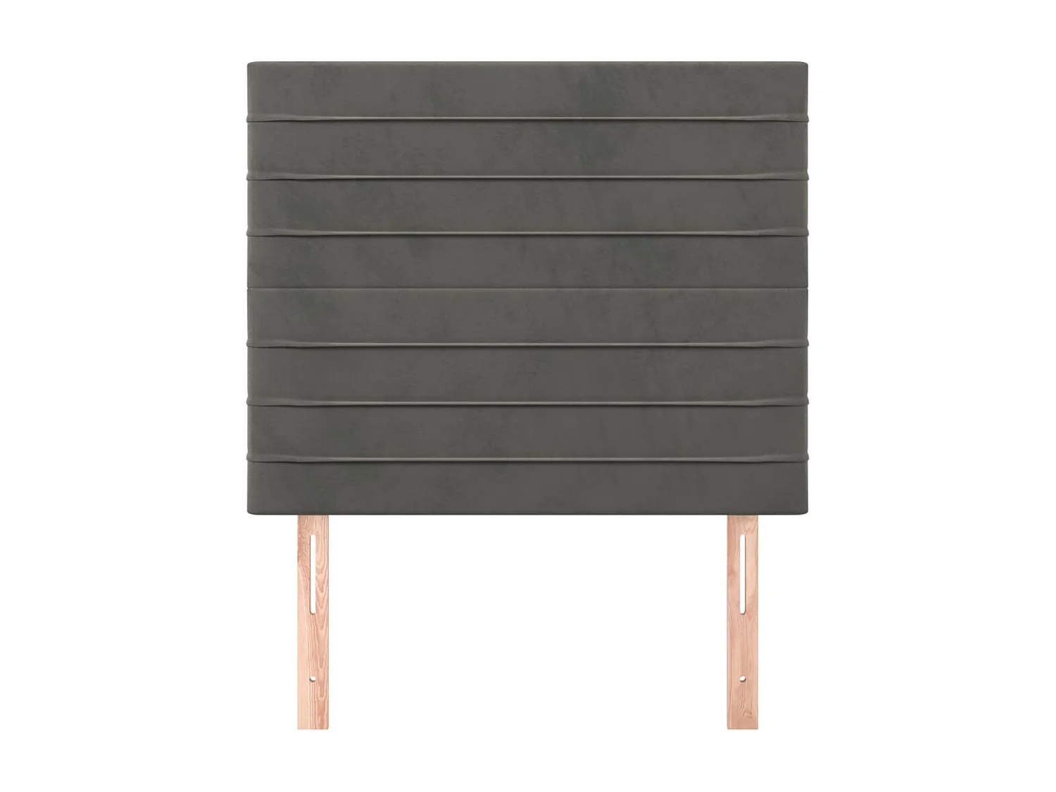 Têtes de lit | Panneaux de tête pour lit Moderne 2 pcs Gris foncé 100x5x78/88 cm Velours