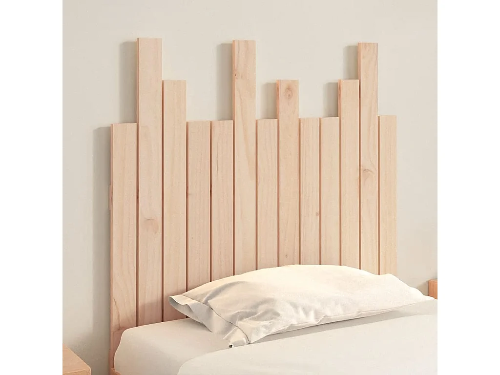 Tête de lit murale | Panneau de tête pour lit Moderne  82,5x3x80 cm Bois massif de pin