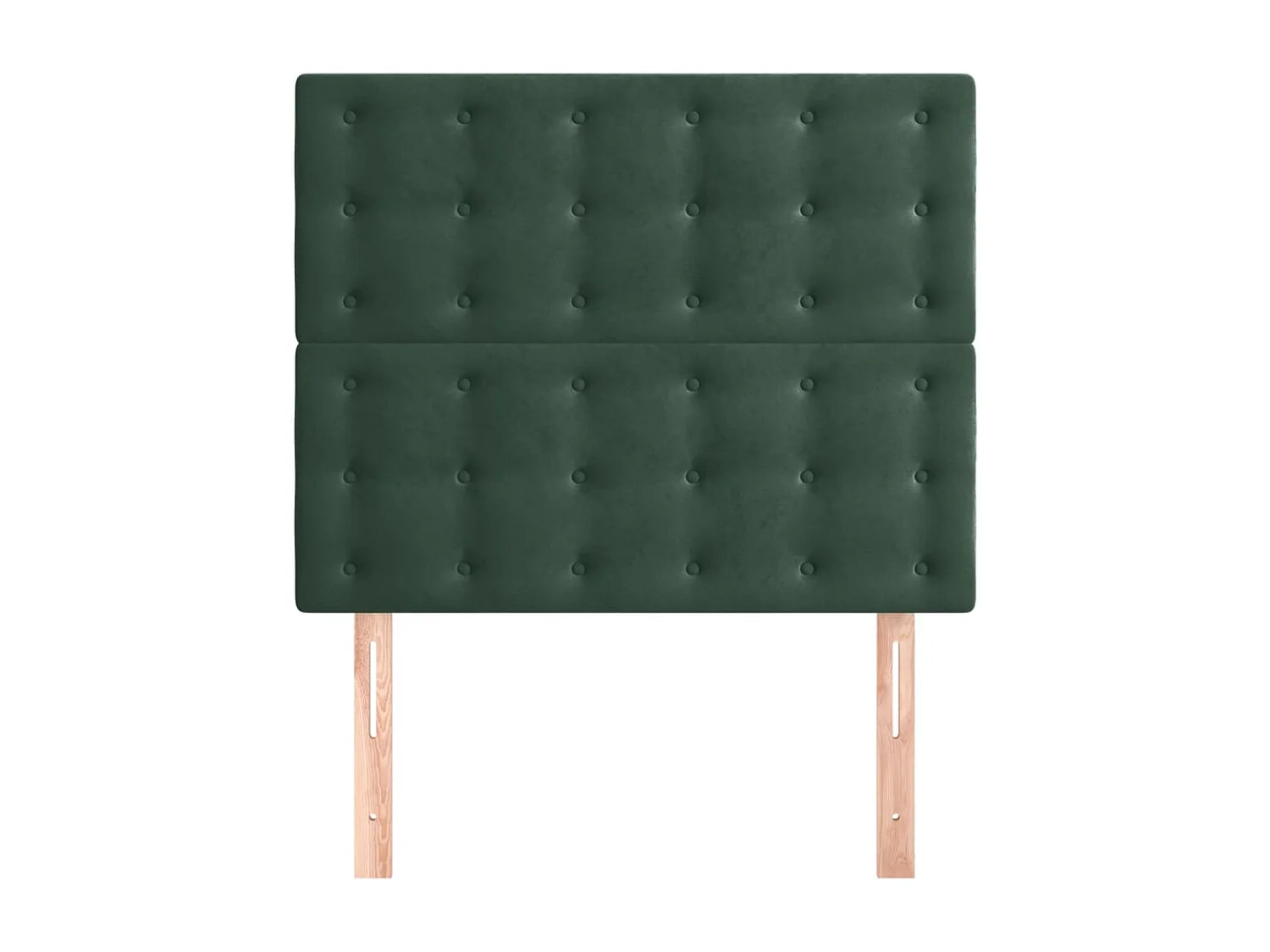 Têtes de lit | Panneaux de tête pour lit Moderne 2 pcs Vert foncé 90x5x78/88 cm Velours