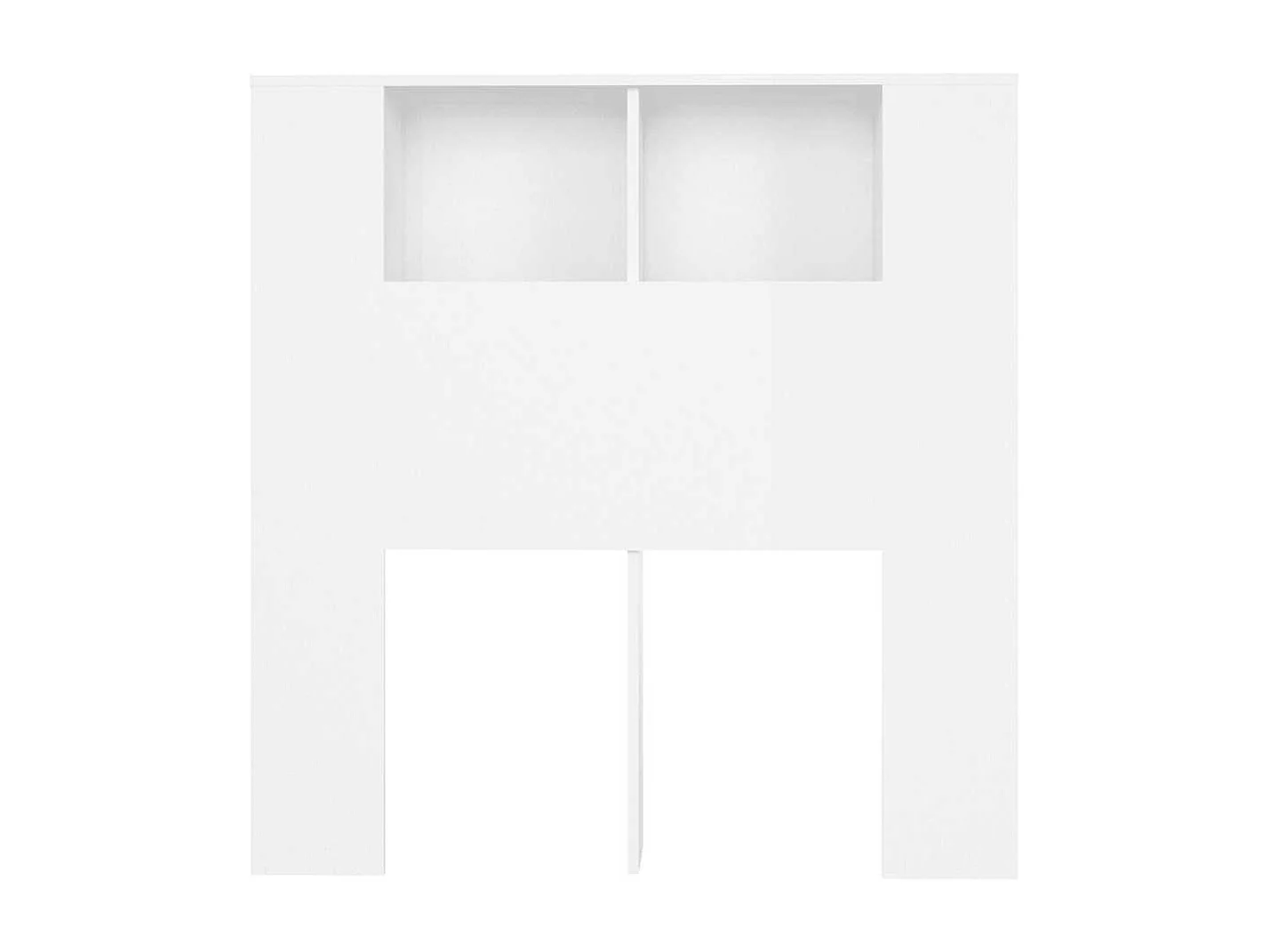 Tête de Lit avec rangement | Armoire de tête de lit Blanc 100x18,5x102,5 cm