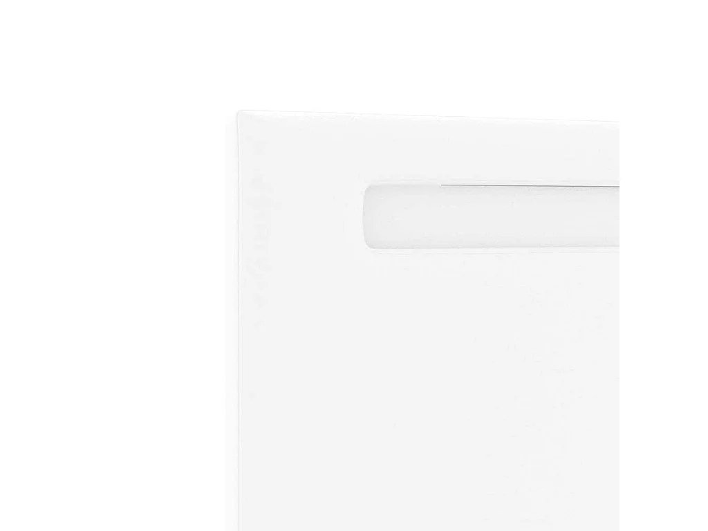 Tête de lit Montage mural | Panneau de tête pour lit Moderne  avec tête de lit Blanc 90 cm PVC