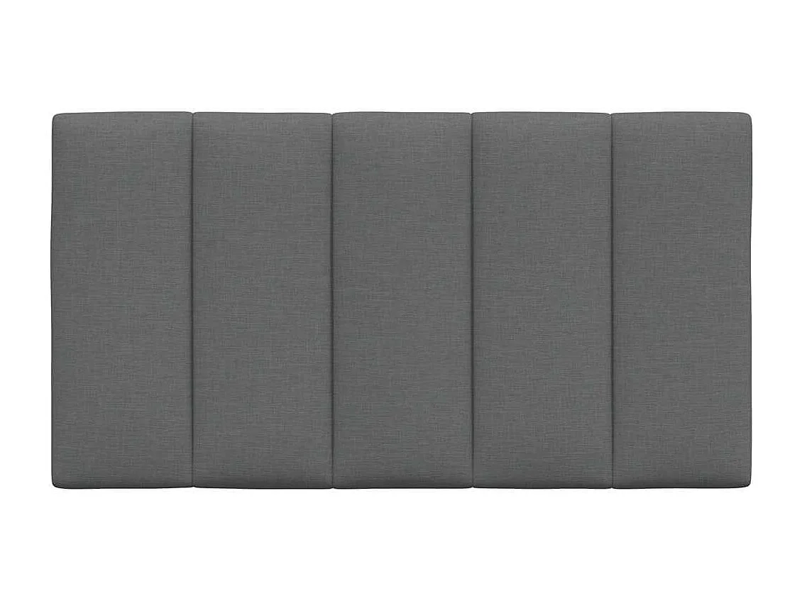 Cabecero de Cama | Cabezal de cama | Mueble de cabecero acolchado Hanko tela gris oscuro 90 cm