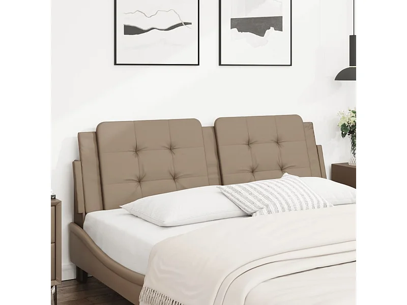 Tête de lit | Coussin de tête de lit | Tête de lit décoratif cappuccino 160 cm similicuir