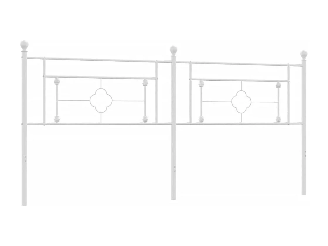 Mueble cabecero | Cabezal de cama | Cabecero de metal blanco 200 cm