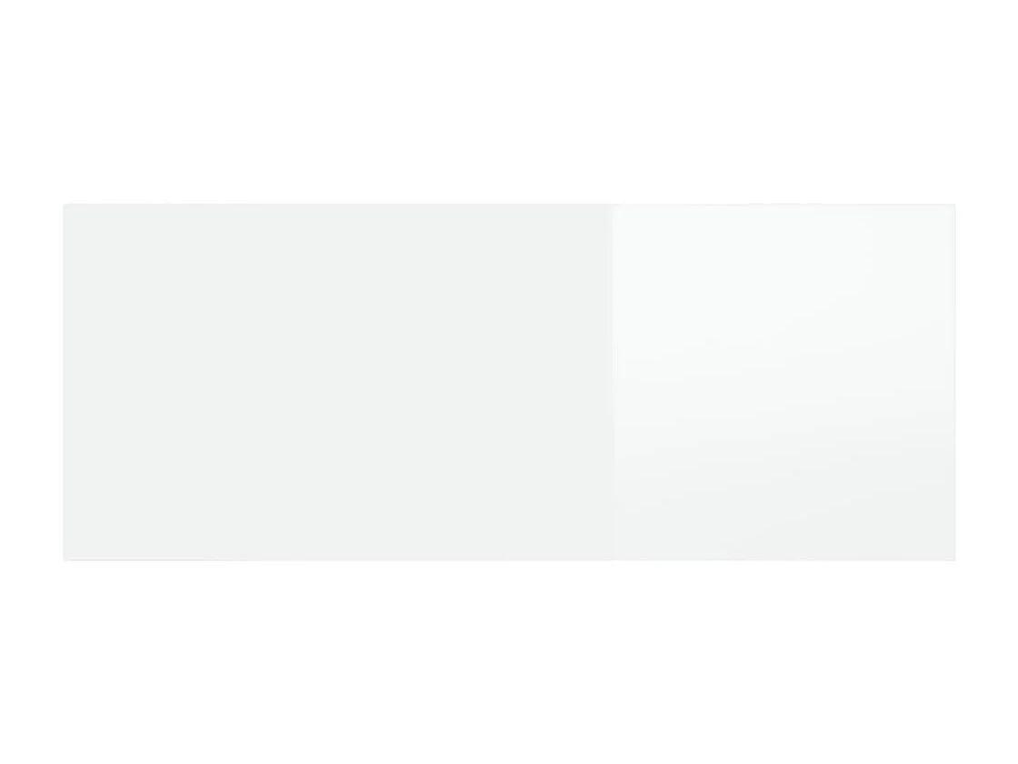 Cabecero cama | Cabezal de cama | Mueble de cabecero madera contrachapada blanco brillo 200x1,5x80 cm