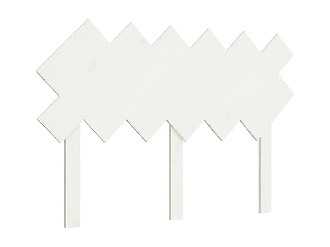 Hoofdbord | Hoofdeinde 122,5x3x80,5 cm massief grenenhout wit