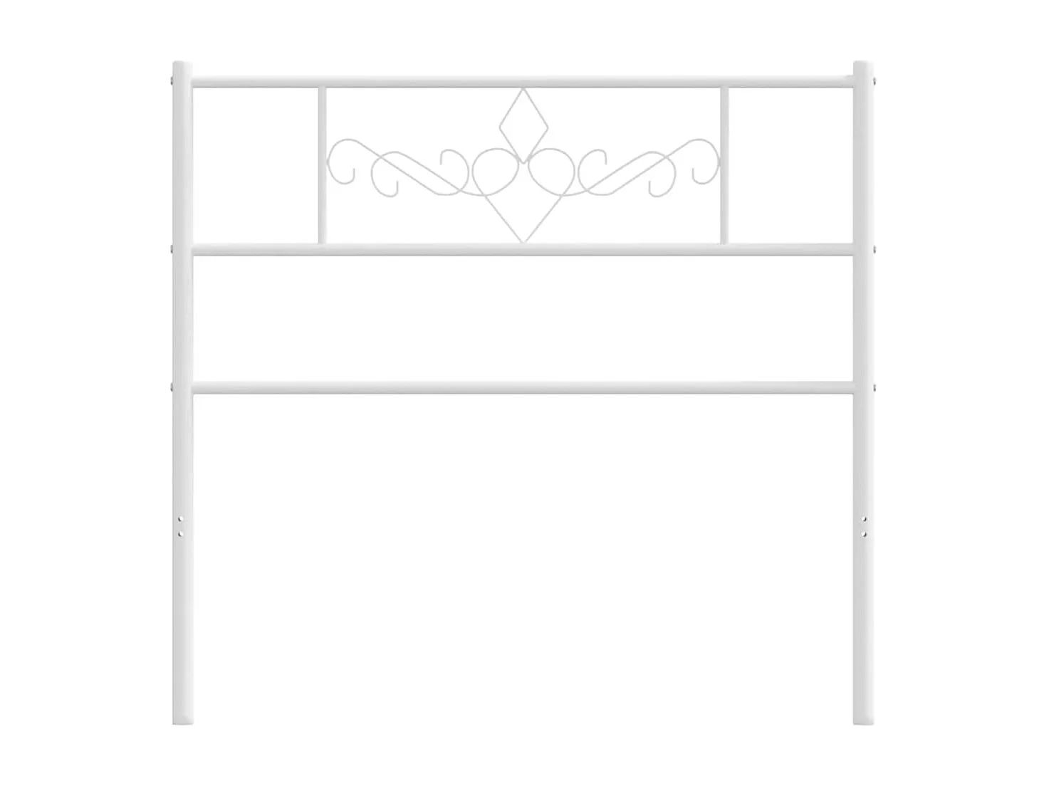Mueble cabecero | Cabezal de cama | Cabecero de metal blanco 75 cm