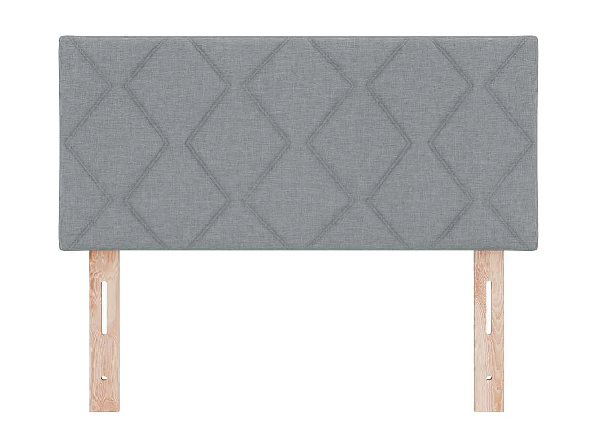 Tête de Lit | Panneau de tête pour lit Moderne avec des lumières à LED Gris clair 100 cm tissu