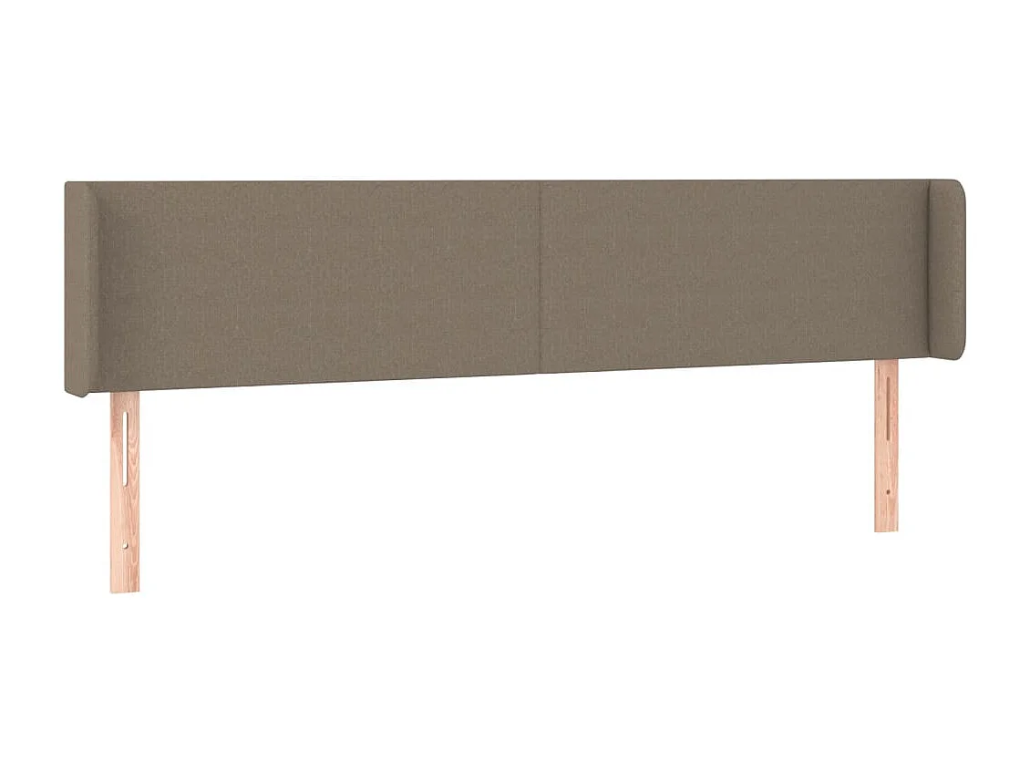 Hoofdbord | Hoofdeinde LED 183x16x78/88 cm stof taupe