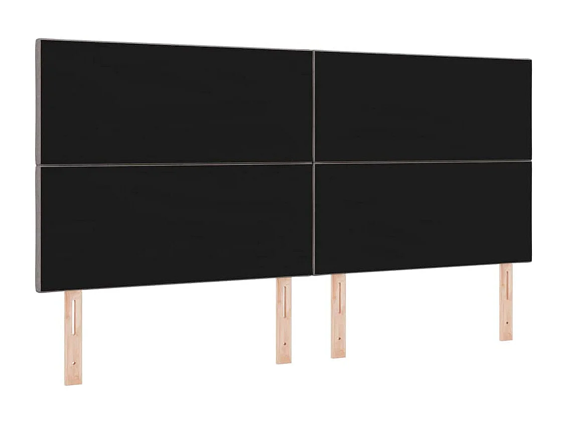 Tête de Lit | Panneau de tête pour lit Moderne avec des lumières à LED Réglable Taupe 200 cm tissu